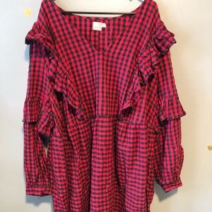 Flannel babydoll dress!!